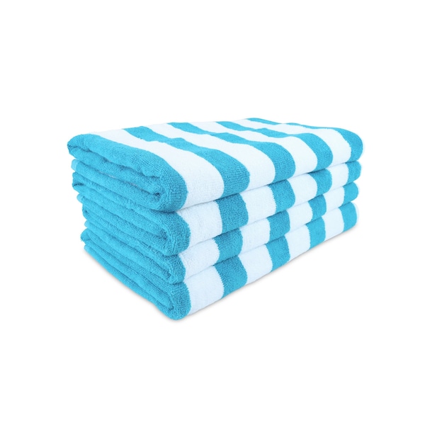 Hospeco Cali-Cabana Beach Towels 30x60 Blue (4pk) CALICABANA-BLU - main
